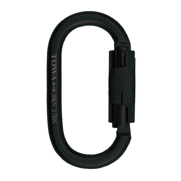 オーバル スチールカラビナ オートロック